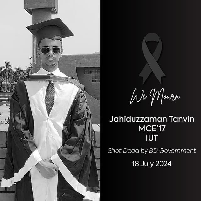 We mourn for our former team member Jahiduzzaman Tanvin.